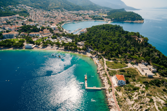 Makarska von oben